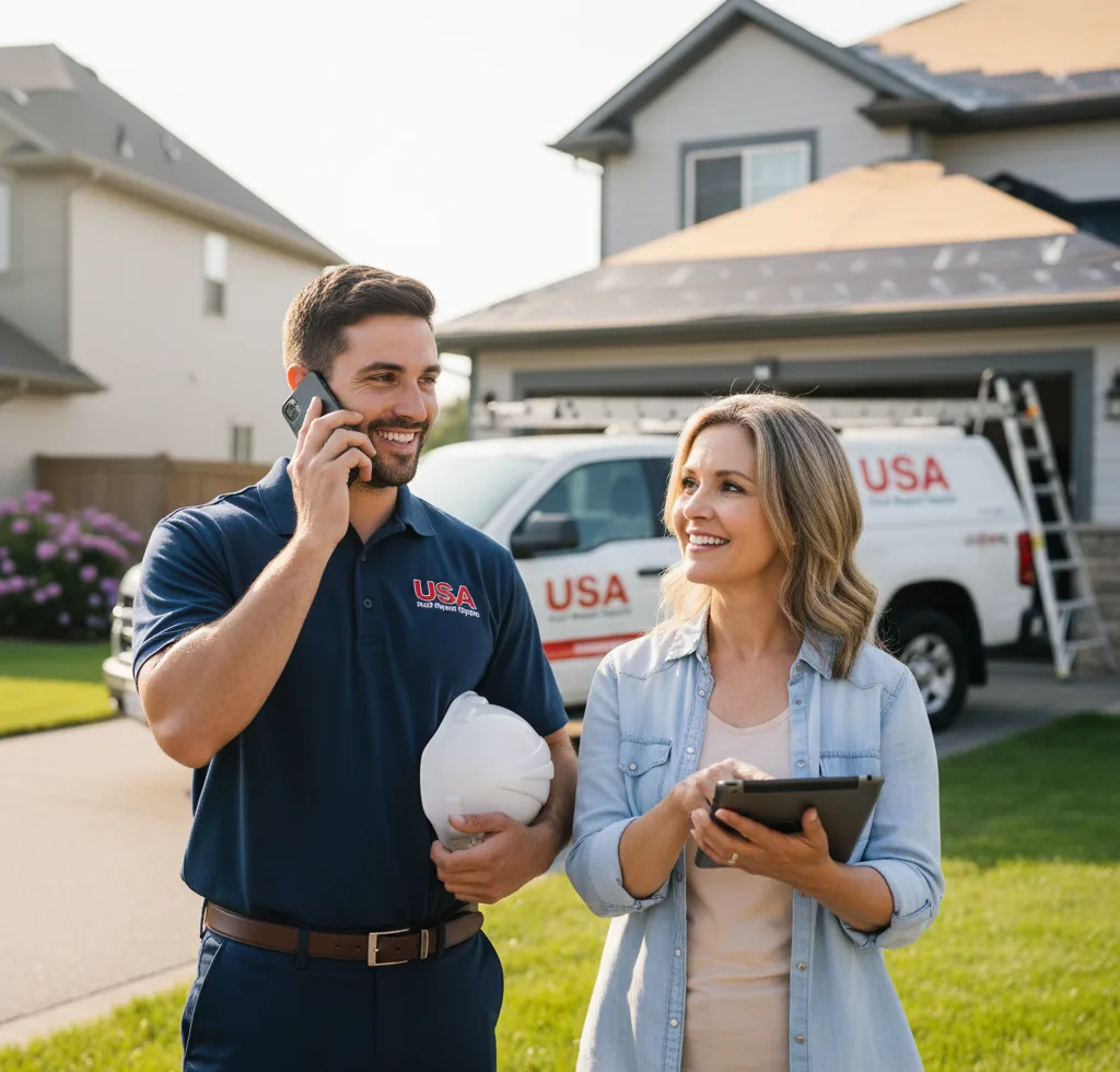 USA Roof Repair Experts customer support in Noblesville